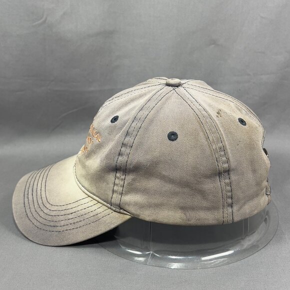 Archaeological Conservancy Strapback Cap Hat Gray Outdoor Distressed Logo Mens - Picture 4 of 14